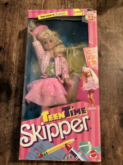 Vtg 1988 Teen Time Skipper Doll Barbie Mattel Teen Sister Of Barbie.