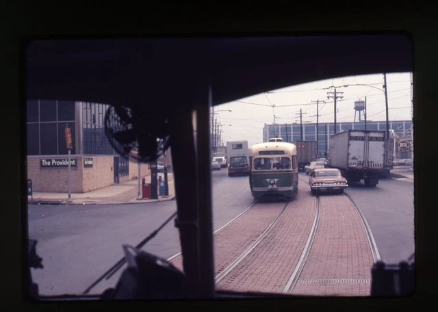 1973 Philadelphia Transit Co. PTC PCC Car #2600 - Original 35mm Railroad Slide