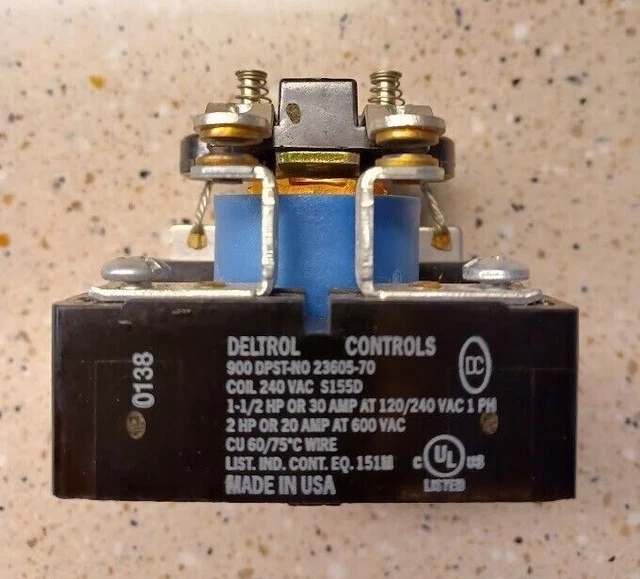 DELTROL CONTROLS 900 DPSTNO 2360570 Coil 240 VAC S155D Power Relay