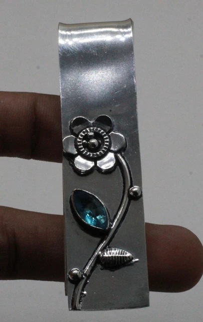 Sterling Silver Sping Wire Money Clip Handmade in Italy