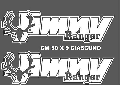adesivi suzuki rangers per fuoristrada jimny stickers off road  bianco auto