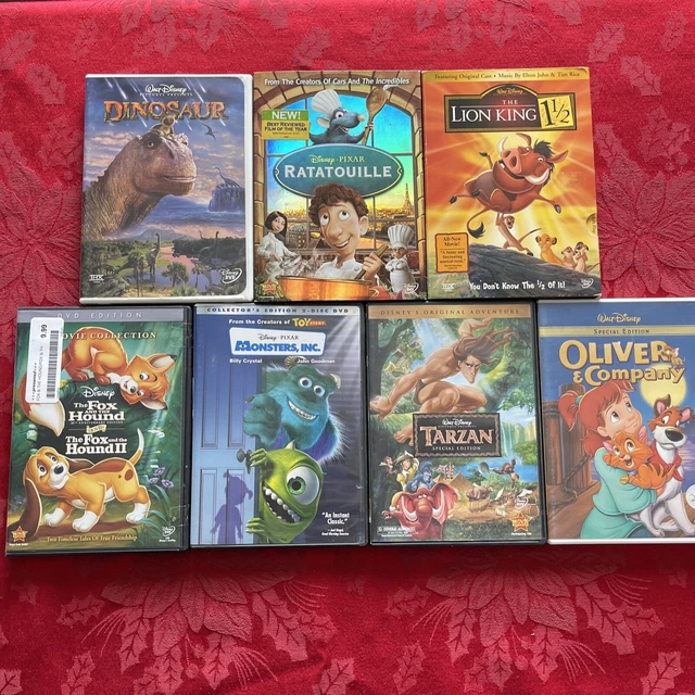 Ratatouille Lion King 1 1/2 Monsters Inc. 7 DVD SET LOT COLLECTION WALT DISNEY