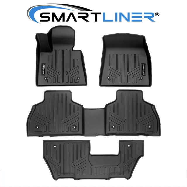 SMARTLINER ALL WEATHER Custom Floor Mats 3 Row Liner Set for 2019-2022