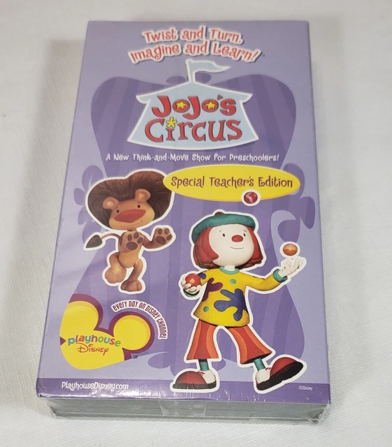 PLAYHOUSE DISNEY JOJO'S CIRCUS Vhs Video Tape Special Teacher's Edition