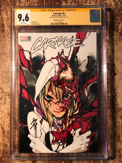 Carnage 6 CGC 9.6 NYCC Exclusive Variant Signed By Peach Momoko! Spider-Gwen