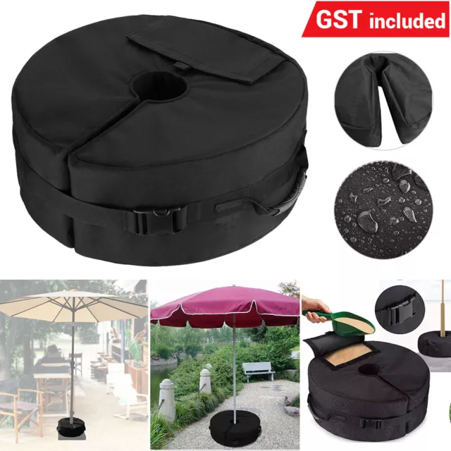 Umbrella Weight Sand Bag Base Stand Holder Outdoor Parasol Patio Beach Garden AU