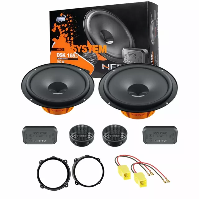 Hertz Dsk 165.3 Kit Completo Arcas Altavoces Bolsillos de Ojal Trasero S 2 Vías