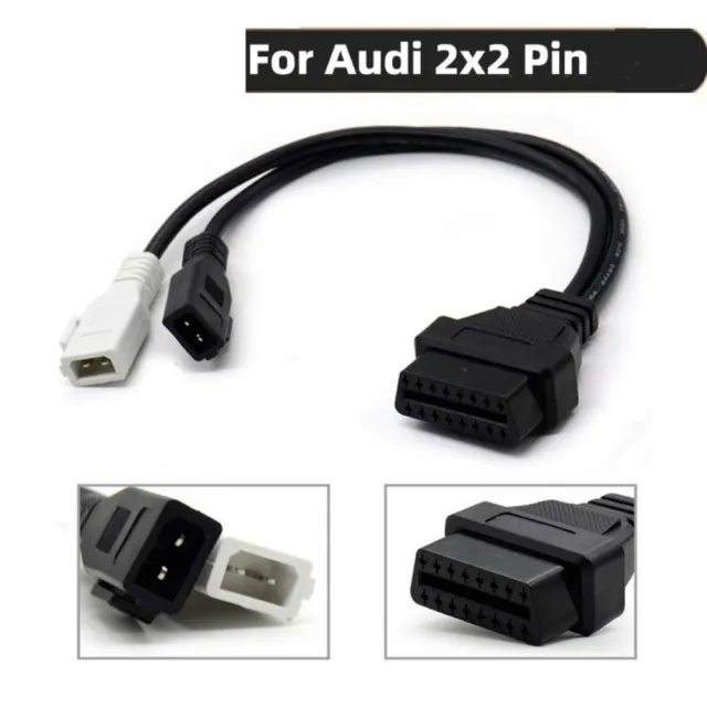 16pin Car Transfer Line OBD Adapter Durable Transfer Connector  For Audi