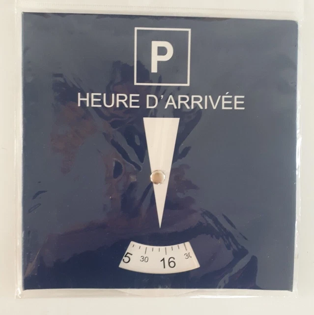 Disque Stationnement Zone Bleue - Indicateur Heure Arrivée - Modèle 1386