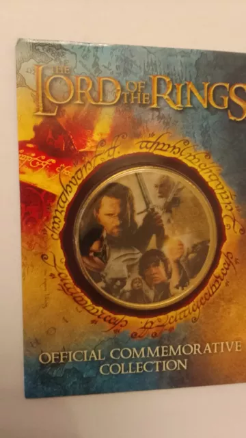 Lord of the Rings Official Commemorative Coloured Coin in Character Case