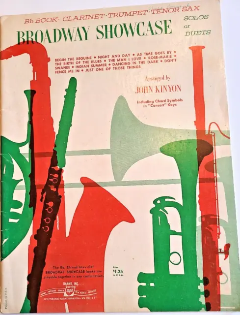 Sheet Music, Broadway Showcase by John Kinyon - 1965 MCMLXV