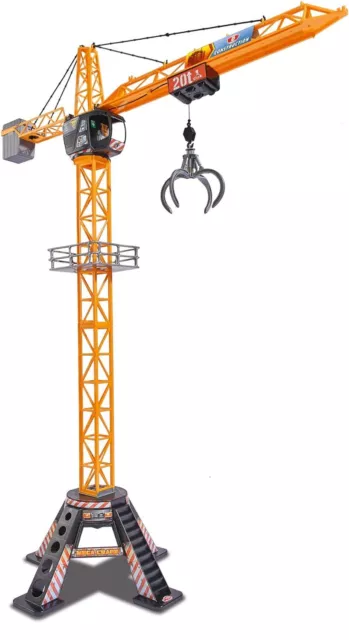 Dickie Toys Mega Crane 120 cm großer ferngesteuerter Spielkran Greifarm Kinder