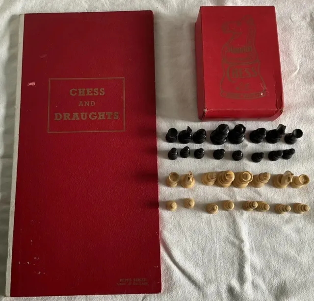 Collectable Vintage “Staunton House Martin” Chess Pieces & Pepys Series Board