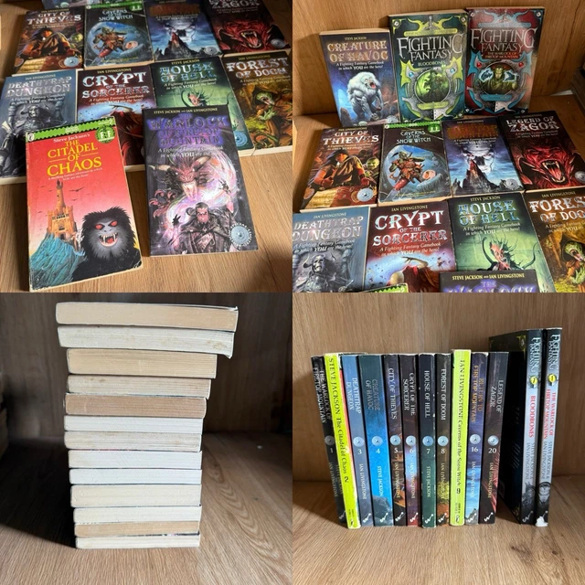 13 X FIGHTING Fantasy FF Book Bundle Inc Puffin - By Ian Livingston £74 ...