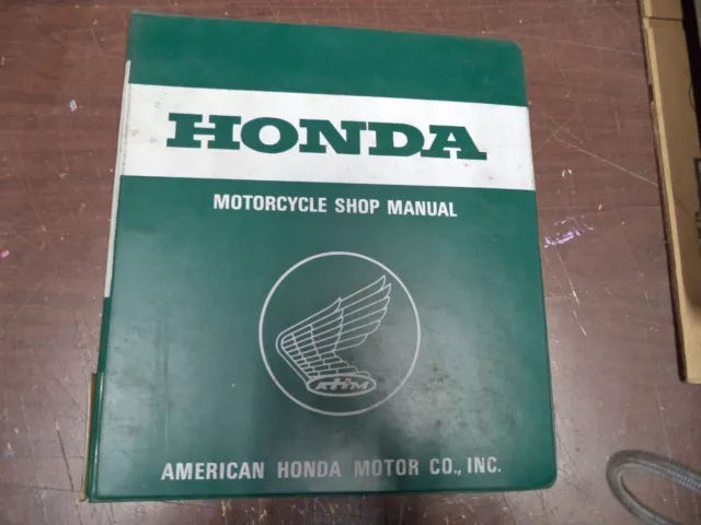 Honda motorcycle OEM used shop manual XL125 CT125