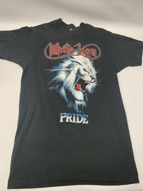 REAL - White Lion Pride Tour Band Shirt Rare M 80’s Band Shirt 1988 Rock N Roar 2