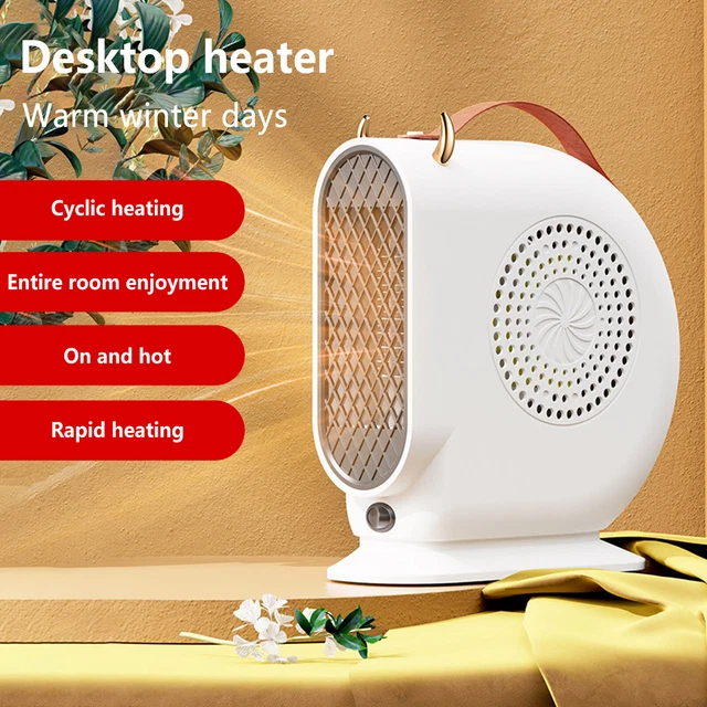 500W Electric Heater Fan Warm Air Blower Desktop Winter Fireplace Bellows Indoor