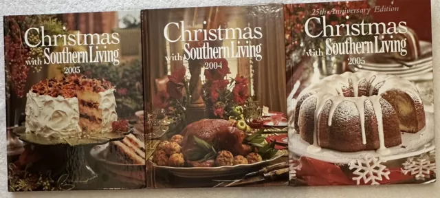 SOUTHERN LIVING ANNUAL Recipes Hardcover Cookbooks Lot (3) 2003 2005 ...