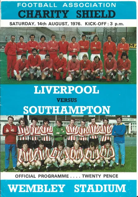 Liverpool v Southampton Charity Shield 1976