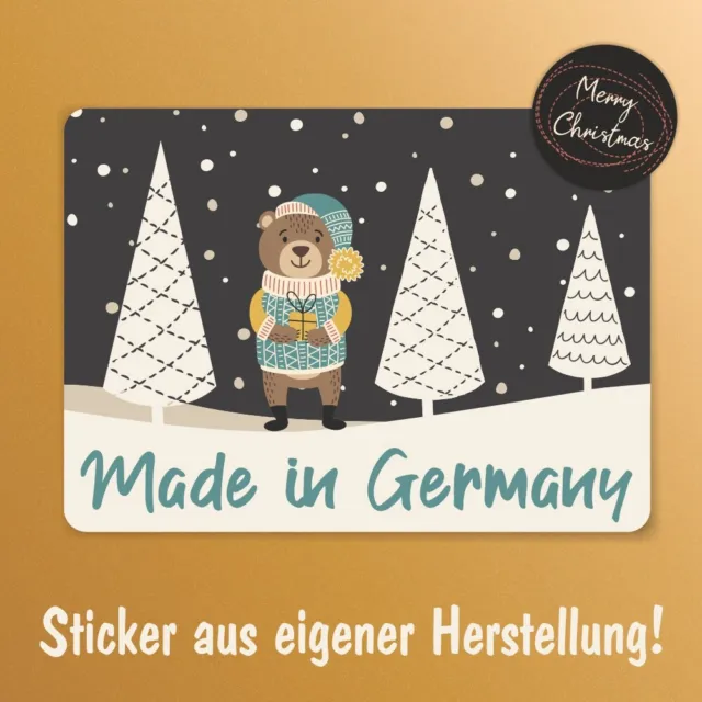 24 Geschenkaufkleber Frohe Weihnachten Baum Sticker Etiketten Merry Xmas 35mm 7