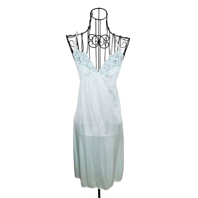 Unterkleid Damen – Langer Slip Mit Verstellbaren Trägern, V-Ausschnitt, Aus Weichem Stretch-Material