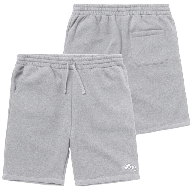 LRG Youth Logo Casual Script Heather Grey Sweat Shorts Drawstring Shorts with Po