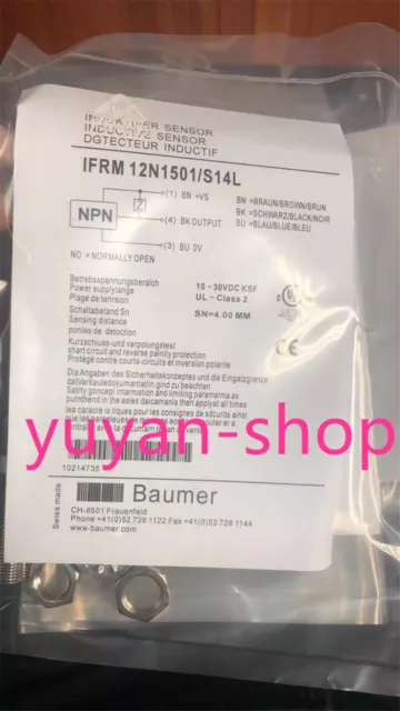 1PC NEW FOR Baumer IFRM 12N1501/S14L Proximity switch sensor #T2642 YS