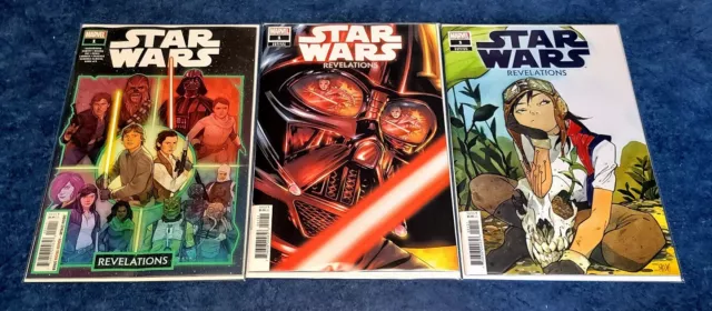 STAR WARS REVELATIONS #1 A B C variant set MARVEL 2022 1st app Iden Versio AJAX