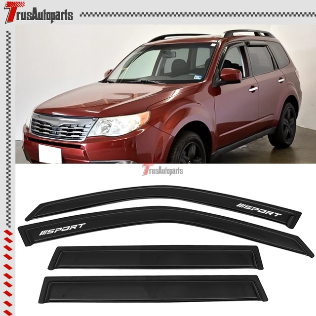 Fits 09-13 Subaru Forester Window Visors Rain Vent Shade Deflector w/ Sport