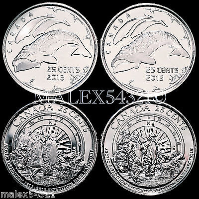 🇨🇦​Canada *Rare* Complete 2013 Arctic Expedition 25 Cents Set Unc (4 Coins)