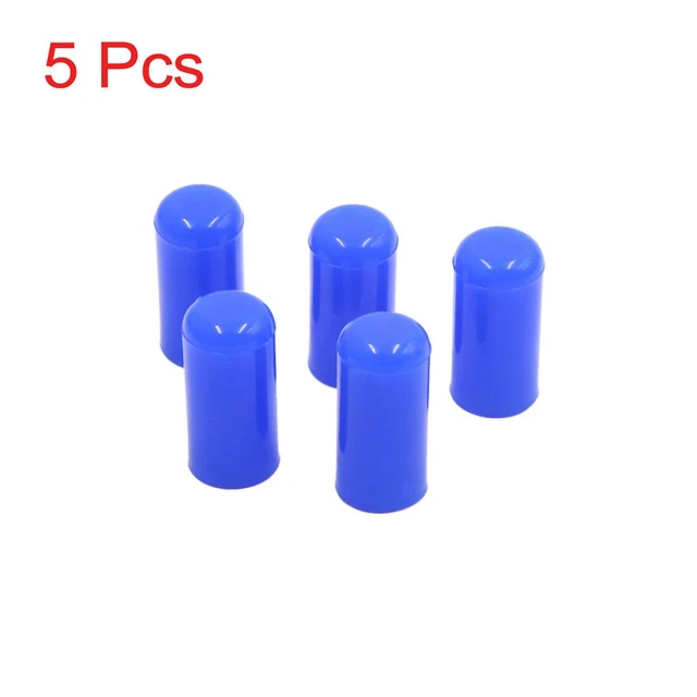 5Pcs 6mm 1/4" Silicone Blanking Cap Intake Vacuum Hose Tube End Bung Blue