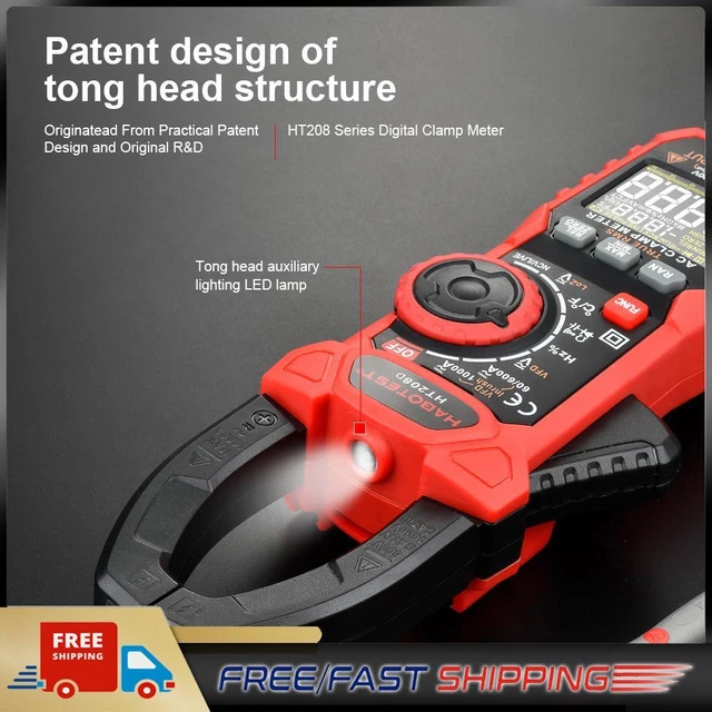 Clamp Multimeter ABS Voltage Tester 600V for Automotive for Voltage Measurement