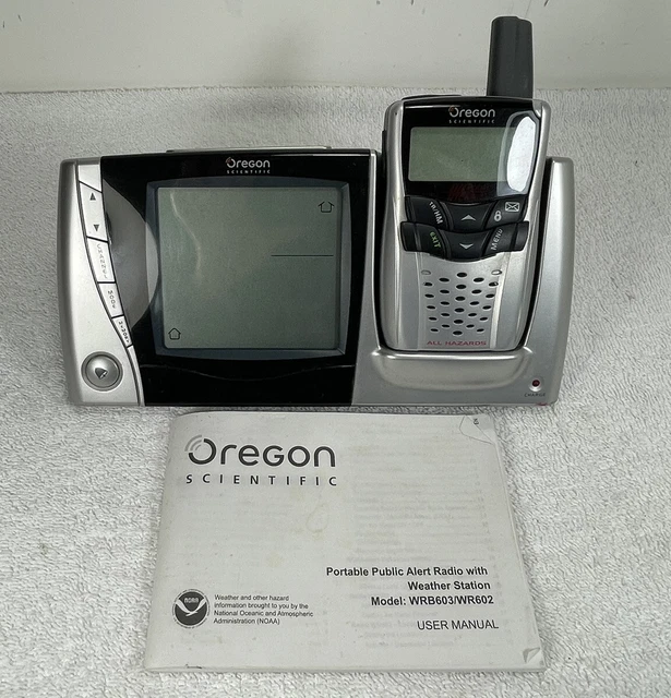 OREGON SCIENTIFIC WR603 Emergency Public Alert Radio Weather Station