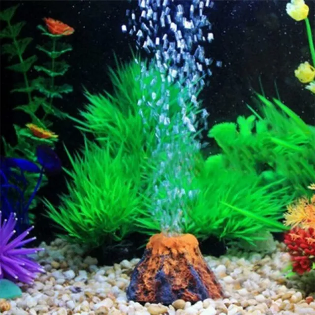 NEW Aquarium fish tank Decoration Volcano Shape air bubble stone Oxygen Pump