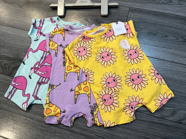 Next baby girl sleepsuit bundle newborn / up to 1 month BNWT