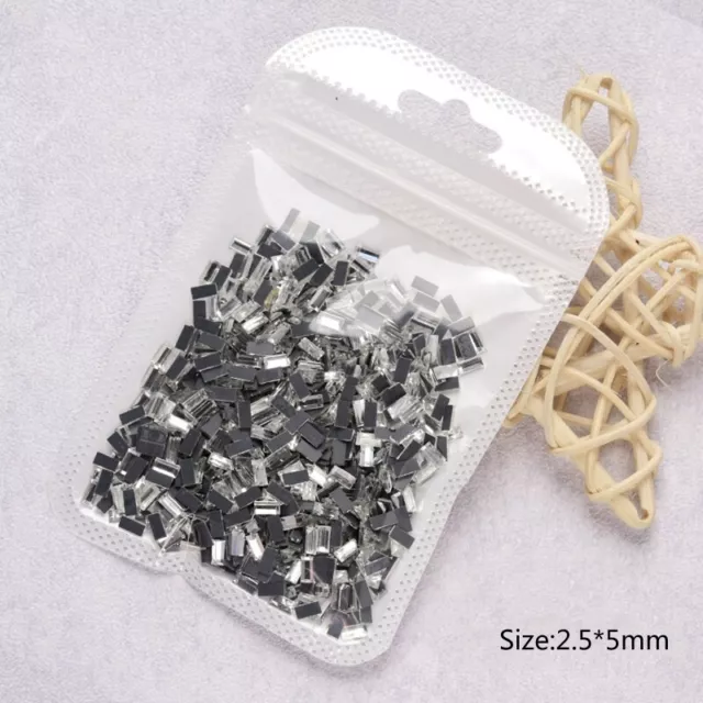 Multi Size Glass Rhinestones Flat Mixed Non Hot Fix Manicure Tool 3