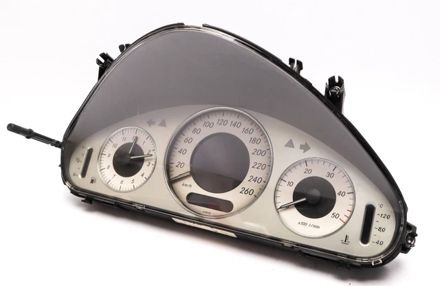 MERCEDES-BENZ E-CLASS W211 DIESEL KM/H Instrument Cluster Speedometer ...