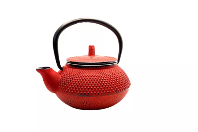 Tetera Hierro Fundido  Japonesa  300ml Roja / Japanese Style Cast Iron Teapot