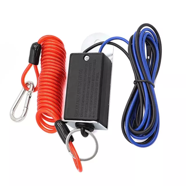 Electric Breakaway Switch Coiled Cable Fit for Trailer Towing Camper