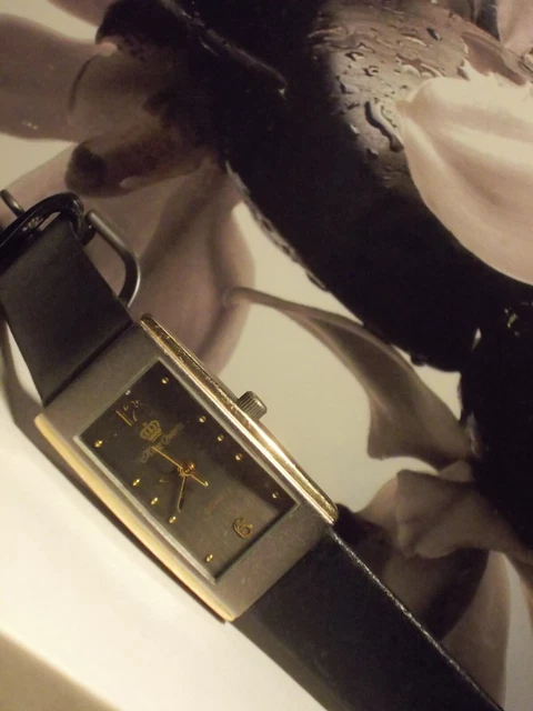Montre Femme King Quartz Vintage - Boîtier Argenté 19mm - Bracelet Noir - Quartz