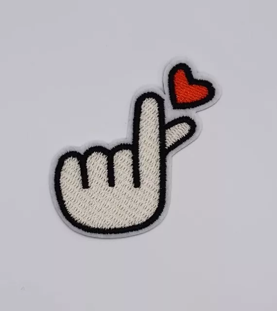 Heart Love Girl Embroidery Sew On Iron On Patch Badge Fabric Applique Craft  Gift