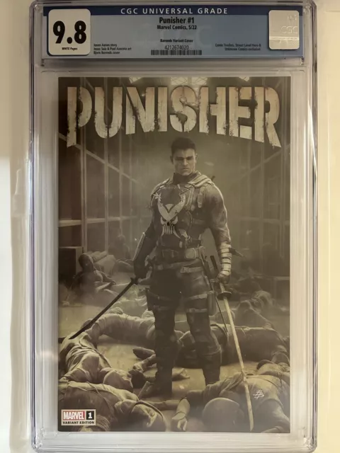 Punisher #1 Bjorn Barends Variant Cover Cgc 9.8