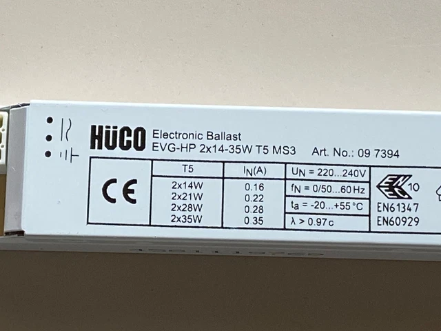 Alimentatore Elettronico HÜCO EVG-HP 2X14-35WT5MS3 09 7394