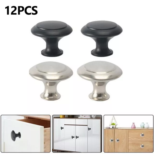 12 piezas Manijas de cajón Cocina Baño Muebles de metal