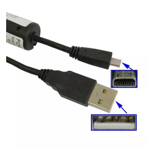 Câble principal de données USB pour appareil photo synchronisé PC Sony Cybershot DSC-W830 DSC-W810 DSC-W800 2