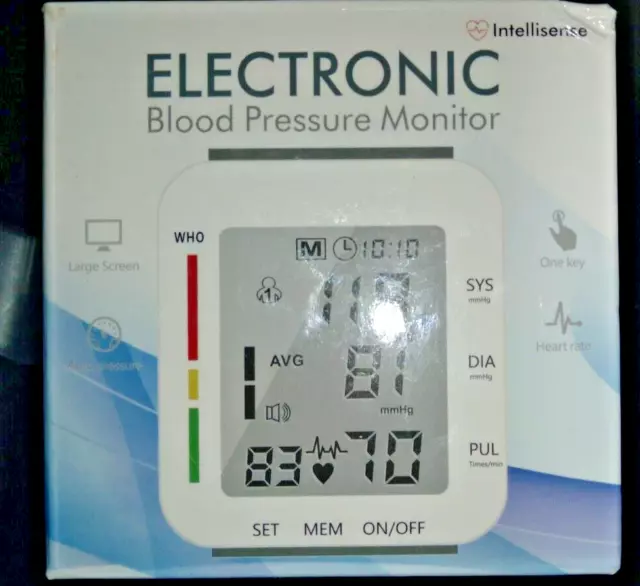 Monitor electrónico de presión arterial intellisense