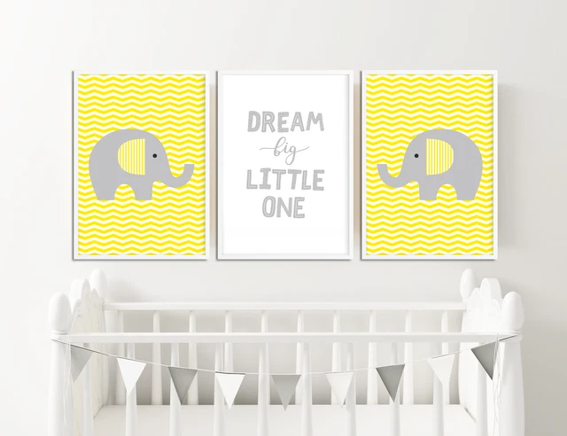 Grey nursery prints cheap