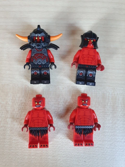 LEGO NEXO KNIGHTS Lava Ash Warrior Attacker Minifigures Bundle
