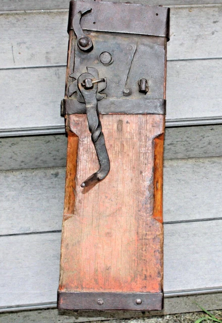 Antique 1857 Working Conestoga Carriage Wagon Buggy Jack Hand Forged Metal Wood
