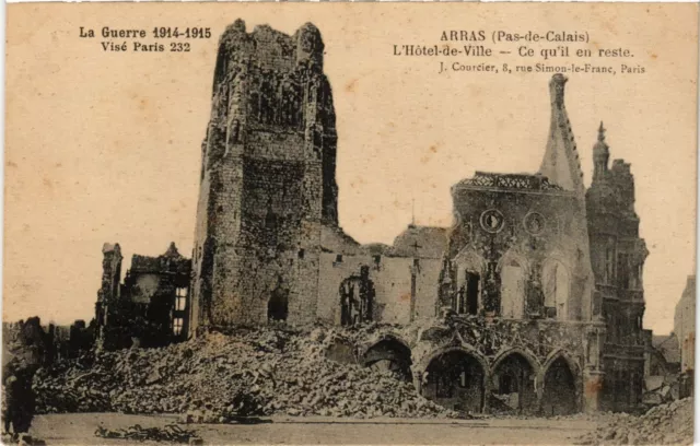 CPA AK Militaire - Arras - L'Hotel-de-Ville - What's left of it (697299)